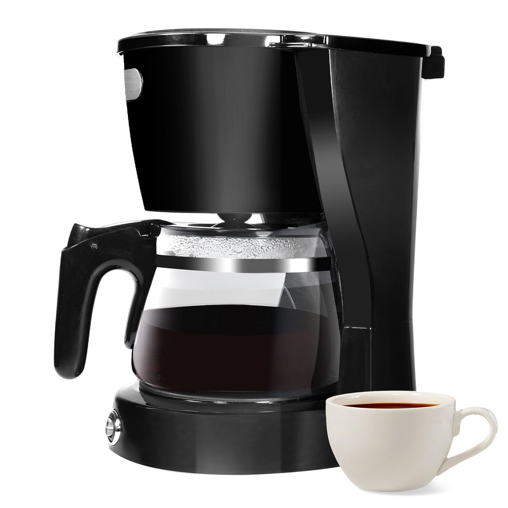 Mera House Cafetera de Goteo Eléctrica 6 Tazas con Filtro Permanente, Función Antigoteo, Mantenimiento de Calor y Control de Intensidad – 600W, 0.6L, Compacta y Práctica
