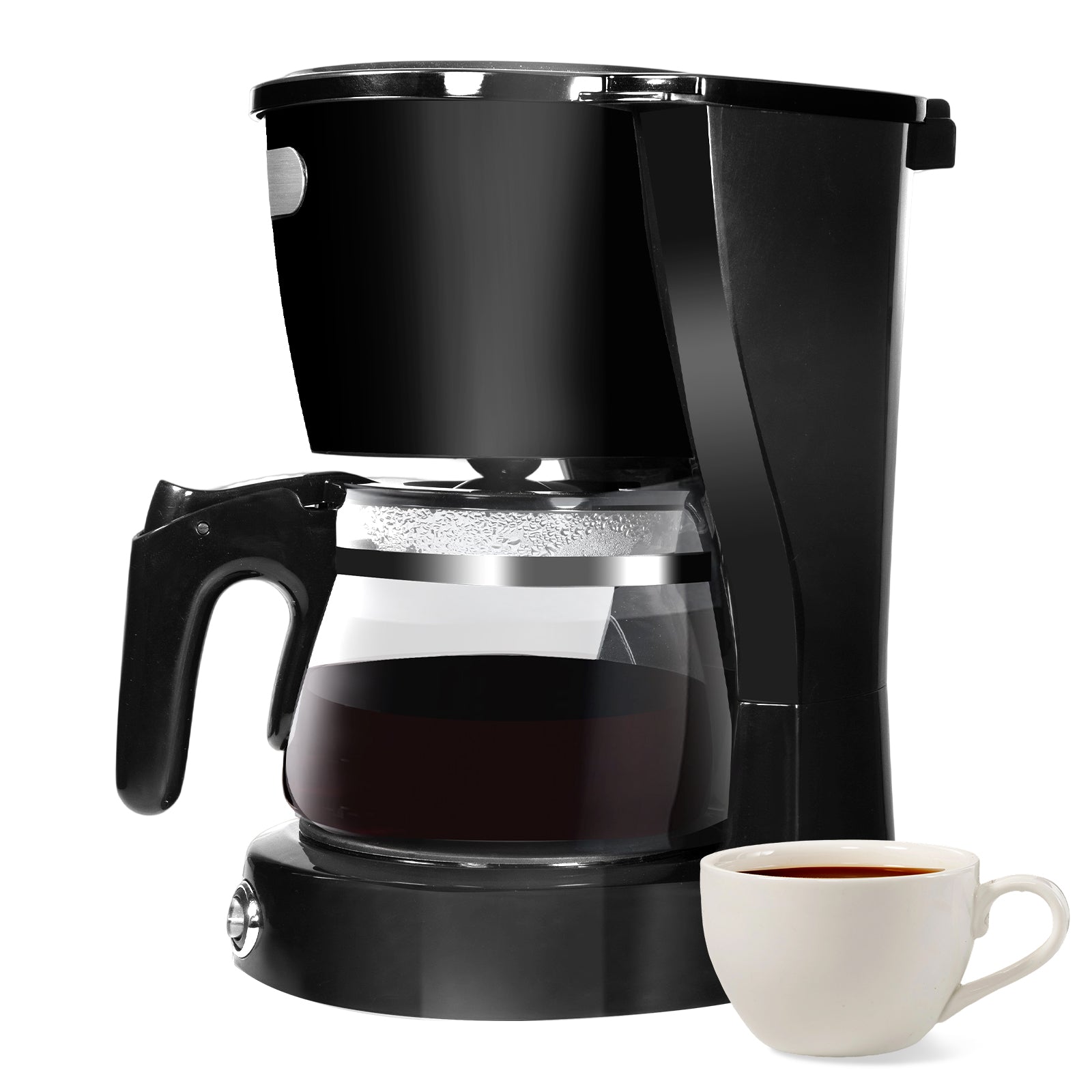 Mera House Cafetera de Goteo Eléctrica 6 Tazas con Filtro Permanente, Función Antigoteo, Mantenimiento de Calor y Control de Intensidad – 600W, 0.6L, Compacta y Práctica