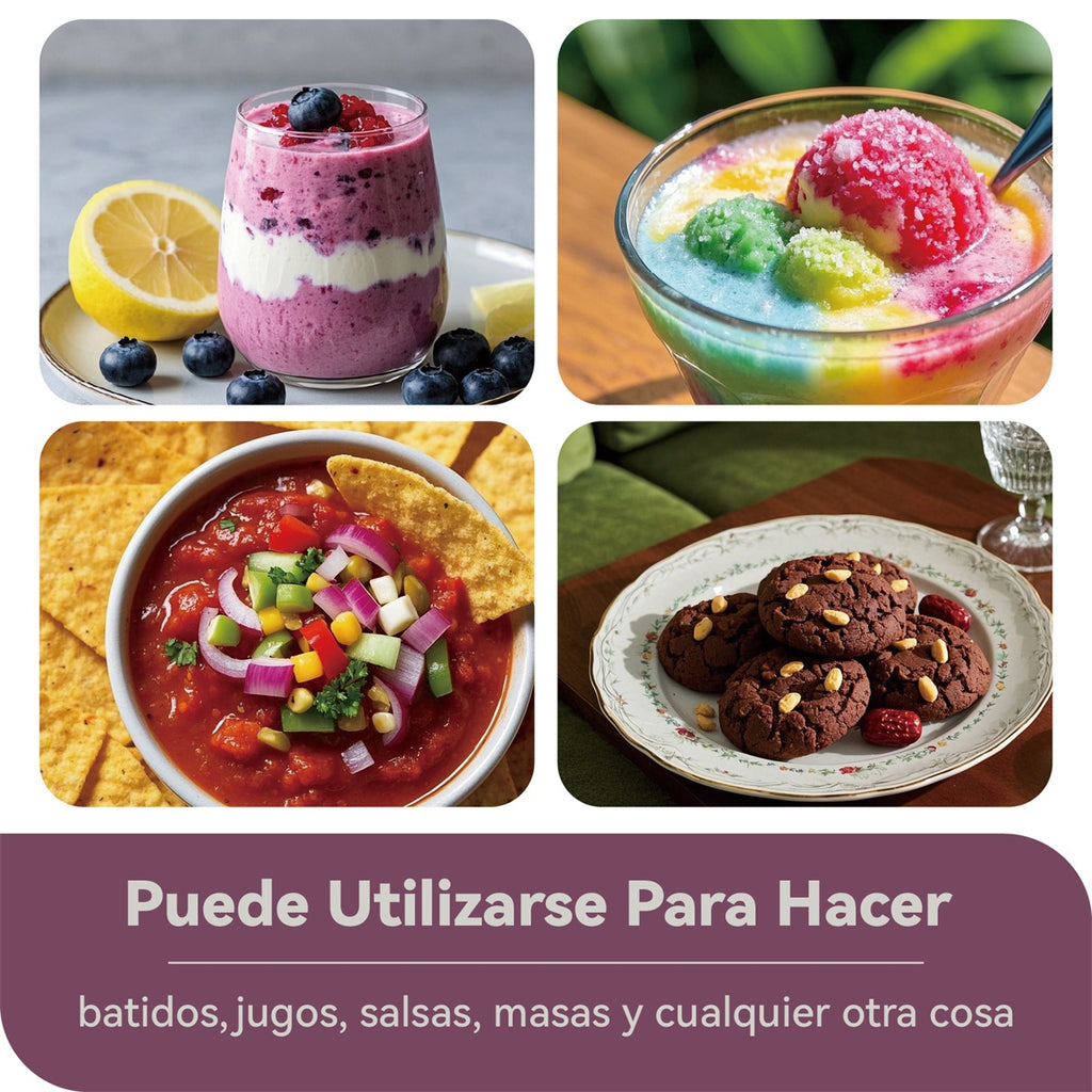 Mera House Licuadora Profesional 1600W 2.2L – Blender Digital Portátil con 6 Programas Auto-iQ, Pantalla Táctil, Tecnología de Pulso, 9 Velocidades, 6 Cuchillas y 2 Vasos – Ideal para Frappe/Smoothies