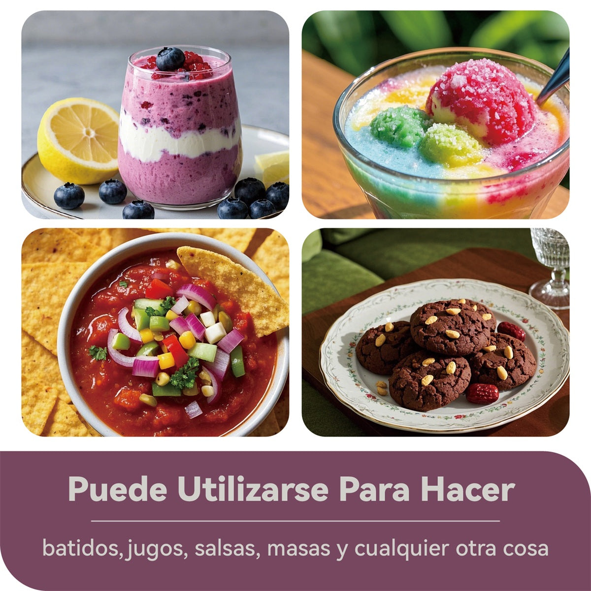 Mera House Licuadora Profesional 1600W 2.2L – Blender Digital Portátil con 6 Programas Auto-iQ, Pantalla Táctil, Tecnología de Pulso, 9 Velocidades, 6 Cuchillas y 2 Vasos – Ideal para Frappe/Smoothies