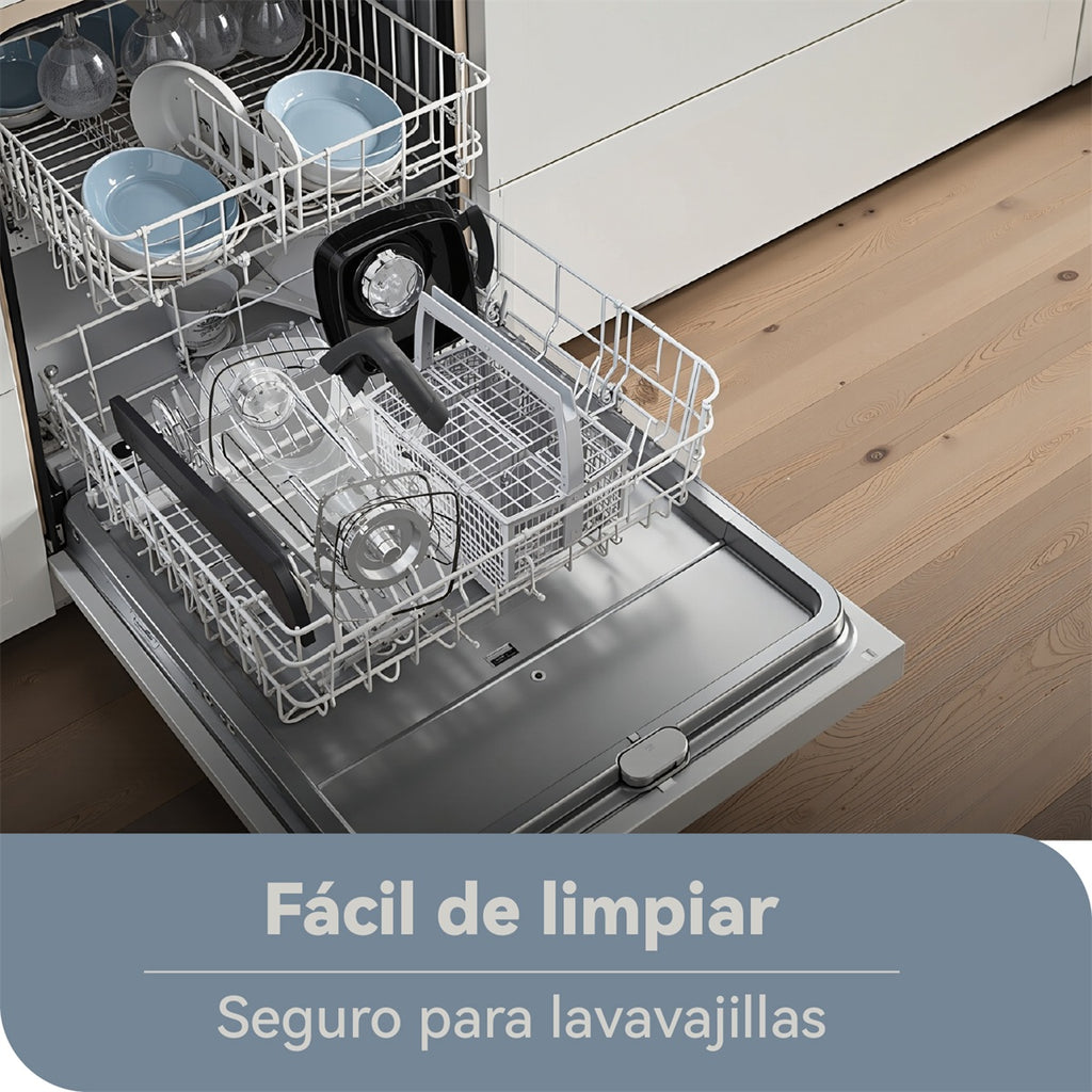 Mera House Licuadora Profesional 1600W 2.2L – Blender Digital Portátil con 6 Programas Auto-iQ, Pantalla Táctil, Tecnología de Pulso, 9 Velocidades, 6 Cuchillas y 2 Vasos – Ideal para Frappe/Smoothies